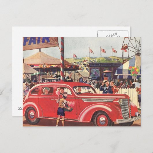 1940年代の出外はがき ポストカード (正面/裏面)