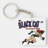 1940年代の女性ヒーローのアクリルキーチェーン キーホルダー (正面)