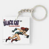 1940年代の女性ヒーローのアクリルキーチェーン キーホルダー (裏面)