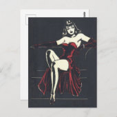 1940年代の女性死者 ポストカード (正面/裏面)