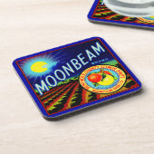 1940年代の果実クレートラベルムーンビームブランド柑橘 コースター (左側)