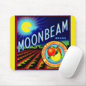 1940年代の果輪状ラベルMoonbeamブランド柑橘類 マウスパッド (マウス)