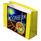 1940年代の果輪状ラベルMoonbeamブランド柑橘類 ラージペーパーバッグ (裏面アングル)