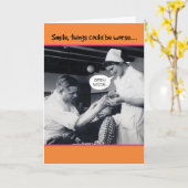 1940年代の歯医者の事は40歳の誕生日より悪くなるかもしれない カード (黄色い花)