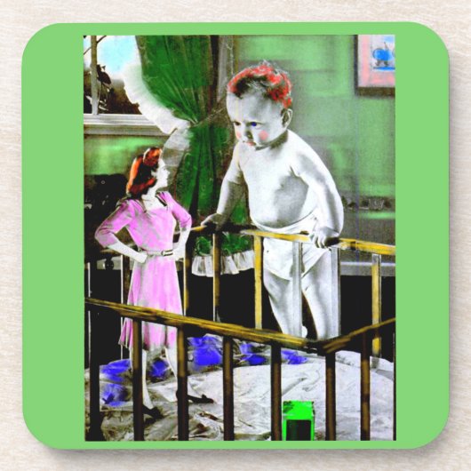 1940年代の母親と彼女の巨大なベビー コースター (正面)