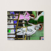 1940年代の母親と彼女の巨大なベビー ジグソーパズル (横)