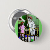 1940年代の母親と彼女の巨大なベビー 缶バッジ (正面&裏面)