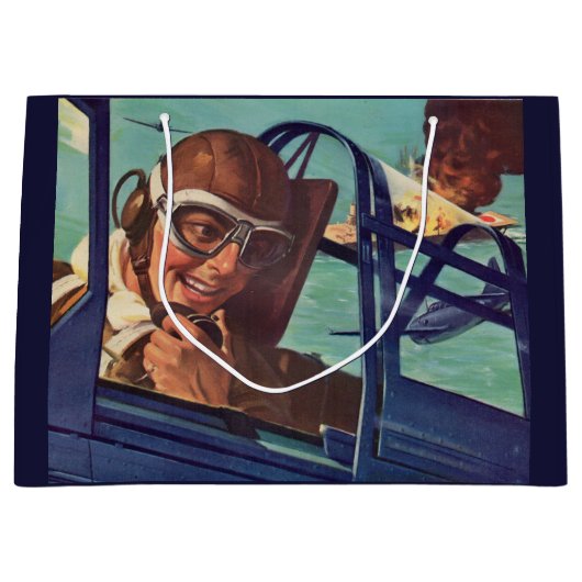 1940年代の第二次世界大戦の空中戦 ラージペーパーバッグ (正面)