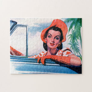 1940年代の車の美女 ジグソーパズル