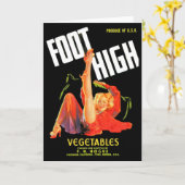 1940年代の野菜クレートのラベル足高 カード (黄色い花)