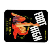 1940年代の野菜クレートラベル足高野菜 マグネット (横)