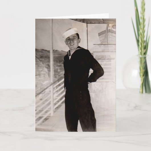 1940年代の陽気なセーラー カード (正面)