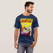 1940年代の黒猫コミックTシャツ Tシャツ (正面フル)