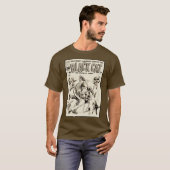 1940年代の黒猫コミックTシャツ Tシャツ (正面フル)