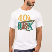 1940年代のOBX 戦時中の波と沿岸の静けさ Tシャツ (正面)