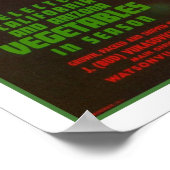 1940年代のPlenti大野菜広告ポスター ポスター (角)