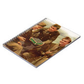 1940年代のWWIIは家からキャンディを持つソルダー ノートブック (左側)