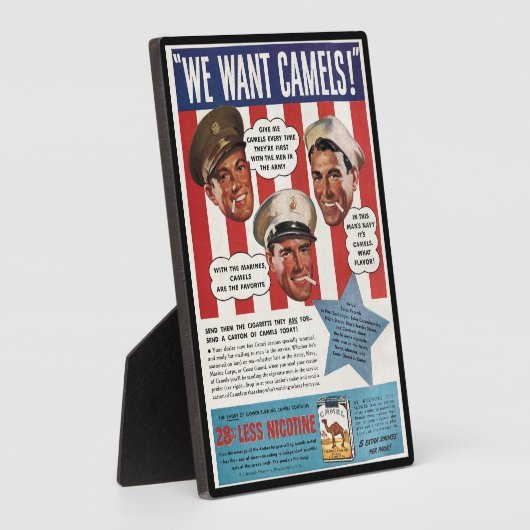 1940年代のWWII軍隊広告 フォトプラーク (側面)