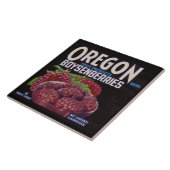 1940年代オレゴン州ボイセンベリーはプリントにラベル付け タイル (側面)