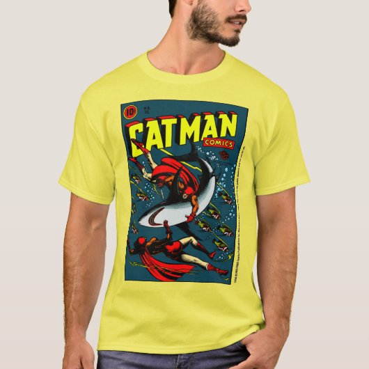 1940年代キャットマン・コミックスTシャツ Tシャツ (正面)