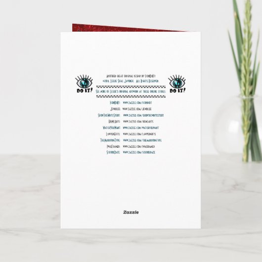 1940年代クリスマスジンガム – あなたの写真パーソナライズされた- シーズンカード (裏面)