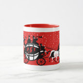 1940年代クリスマススノーシーンマグカップ マグカップ (中央)