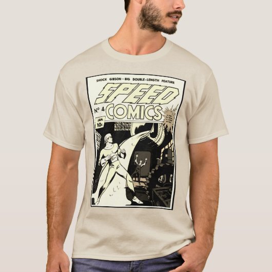 1940年代スピードコミックTシャツ Tシャツ (正面)