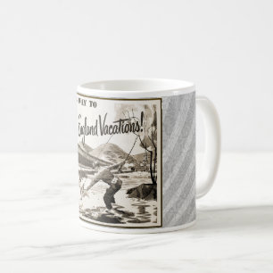 1940年代ニューイングランド休暇広告 コーヒーマグカップ