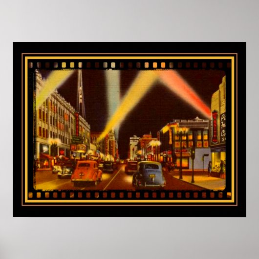 1940年代ハリウッドBlvd ポスター (正面)