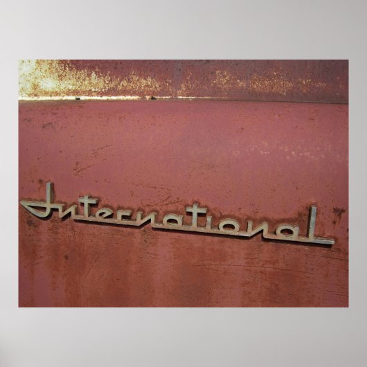 1940年代ハーベスタートラック国際的のロゴ ポスター (正面)