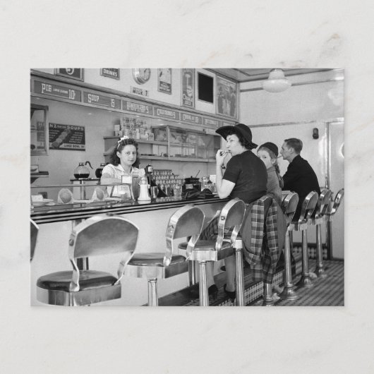 1940年代バーガージョイント ポストカード (正面)