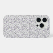 1940年代ビンテージタイムとデニムの花柄アート(L) iPhoneケース (裏面横)