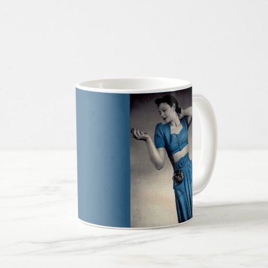 1940年代ファッションフォトミドリフスタイル コーヒーマグカップ (正面右)