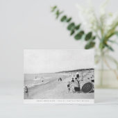 1940年代ミシガン湖ビーチシーン ポストカード (スタンド正面)