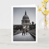 1940年代ミレニアムブリッジロンドン(6331) カード (黄色い花)