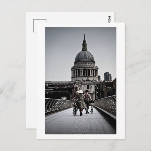 1940年代ミレニアムブリッジロンドン(6331) ポストカード (正面/裏面)