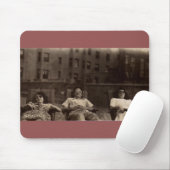 1940年代リラックス3人が屋根に マウスパッド (マウス)