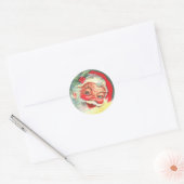 1940年代ヴィンテージサンタクロースのステッカー ラウンドシール (封筒)