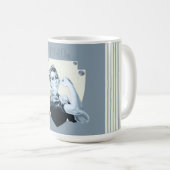 1940年代ヴィンテージレトロ40年代の戦争女性 コーヒーマグカップ (正面右)