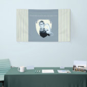 1940年代ヴィンテージ愛国女レトロ 横断幕 (トレードショー)