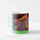 1940年代初期の美しいピンアップ女の子 コーヒーマグカップ (正面左)