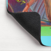 1940年代初期の美しいピンアップ女の子 マウスパッド (コーナー)