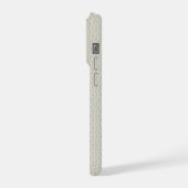 1940年代風タクタイルソフトモーヴ＆オリーブプリムローズ iPhoneケース (左側面)