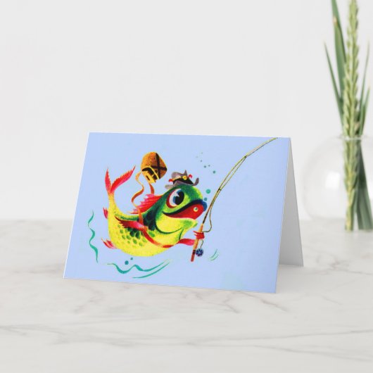 1940年代魚釣り カード (正面)