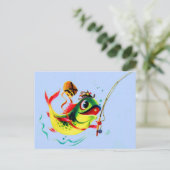 1940年代魚釣り ポストカード (スタンド正面)