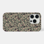 1940年代 戦時 フラワー スプリグ ヴィンテージ パターン(L) iPhoneケース (裏面横)