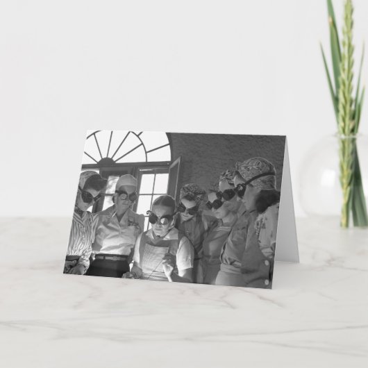 1940年代、第二次世界大戦で女性が歓迎 カード (正面)