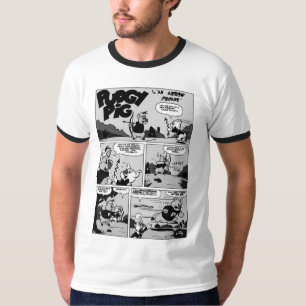 1940年代、PUDGY PIG COMICSTRIP Tシャツ