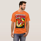 1940年代CAT-MANコミックTシャツ Tシャツ (正面フル)