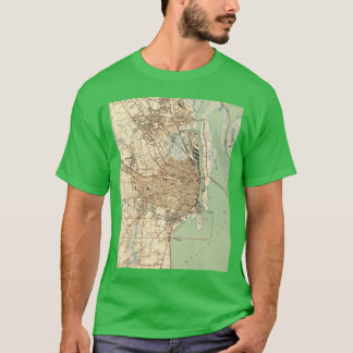 1940年当時のアラバマ州モービルのヴィンテージ地図 Tシャツ